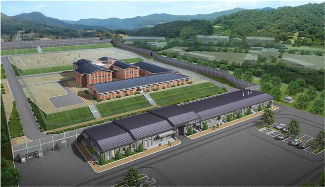오는 2022년 4월 개소할 신축 국군교도소 조감도.[사진=국방부]