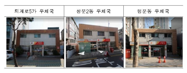 복합개발 후보 우체국 [국토교통부 제공]