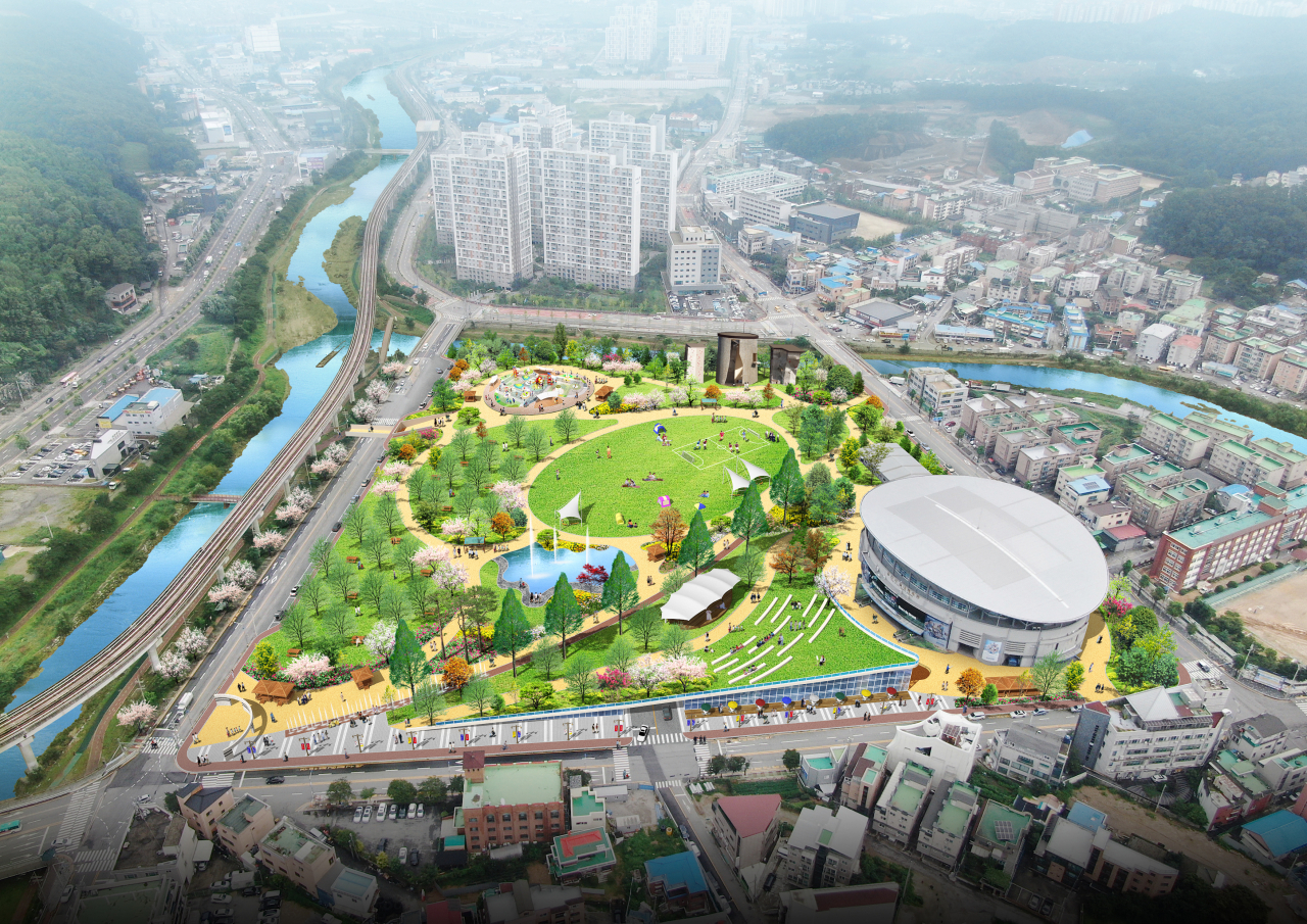 용인 센트럴파크(가칭) 조감도.