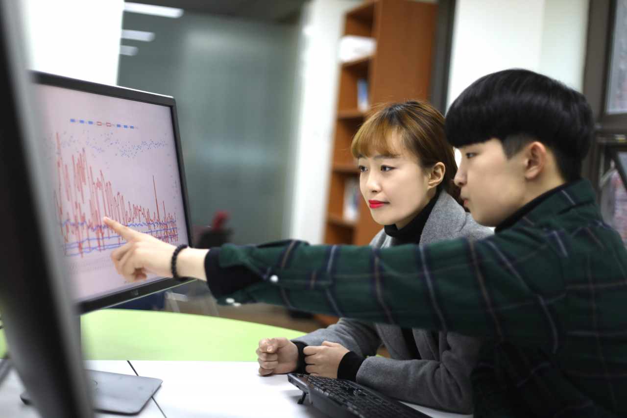한국폴리텍대학 서울 강서캠퍼스 데이터분석과 학생들이 수업을 받고 있다. [한국폴리텍대학 제공]