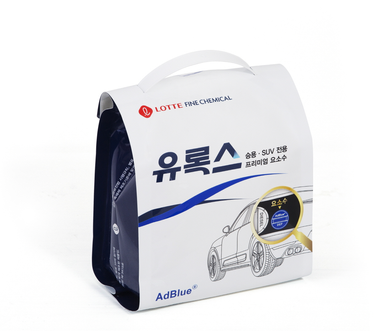 롯데정밀화학의 요소수 유록스. [롯데정밀화학 제공]