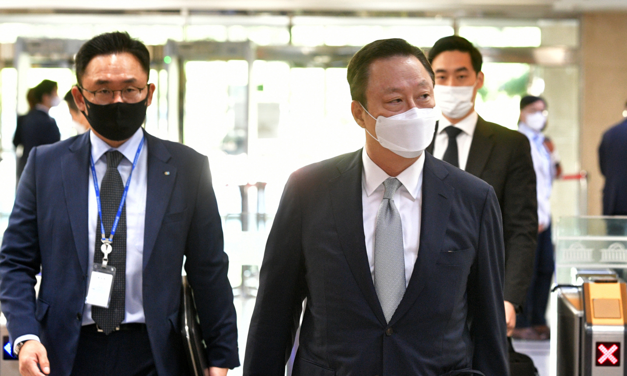 박용만 대한상공회의소 회장이 22일 국회를 방문했다. [연합]