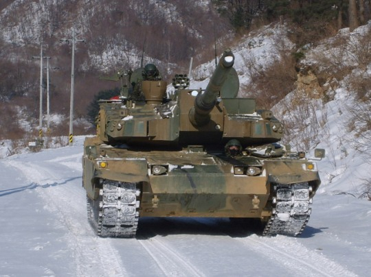 K2전차 기동 모습.
