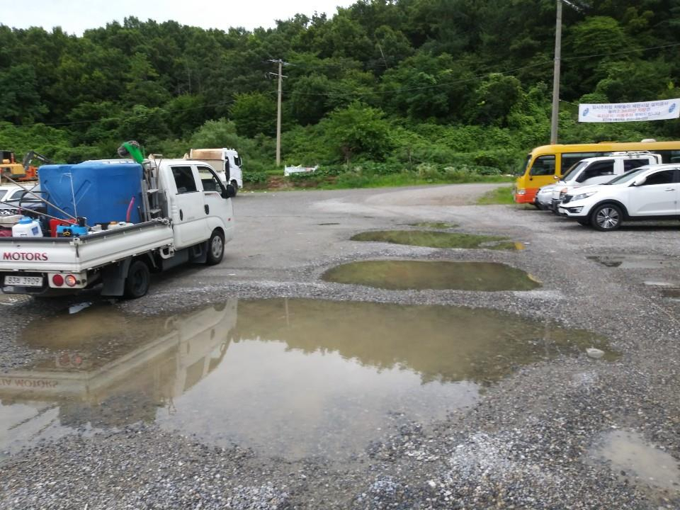 보수가 필요한 공영노외주차장. [용인시 제공]