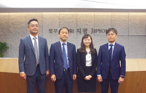 법무법인 지평 IP·IT팀 권순철(왼쪽부터), 성창익, 이예솔, 최정규 변호사. [ 법무법인 지평 제공]