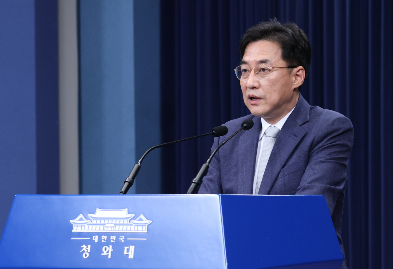 강민석 청와대 대변인. [연합]