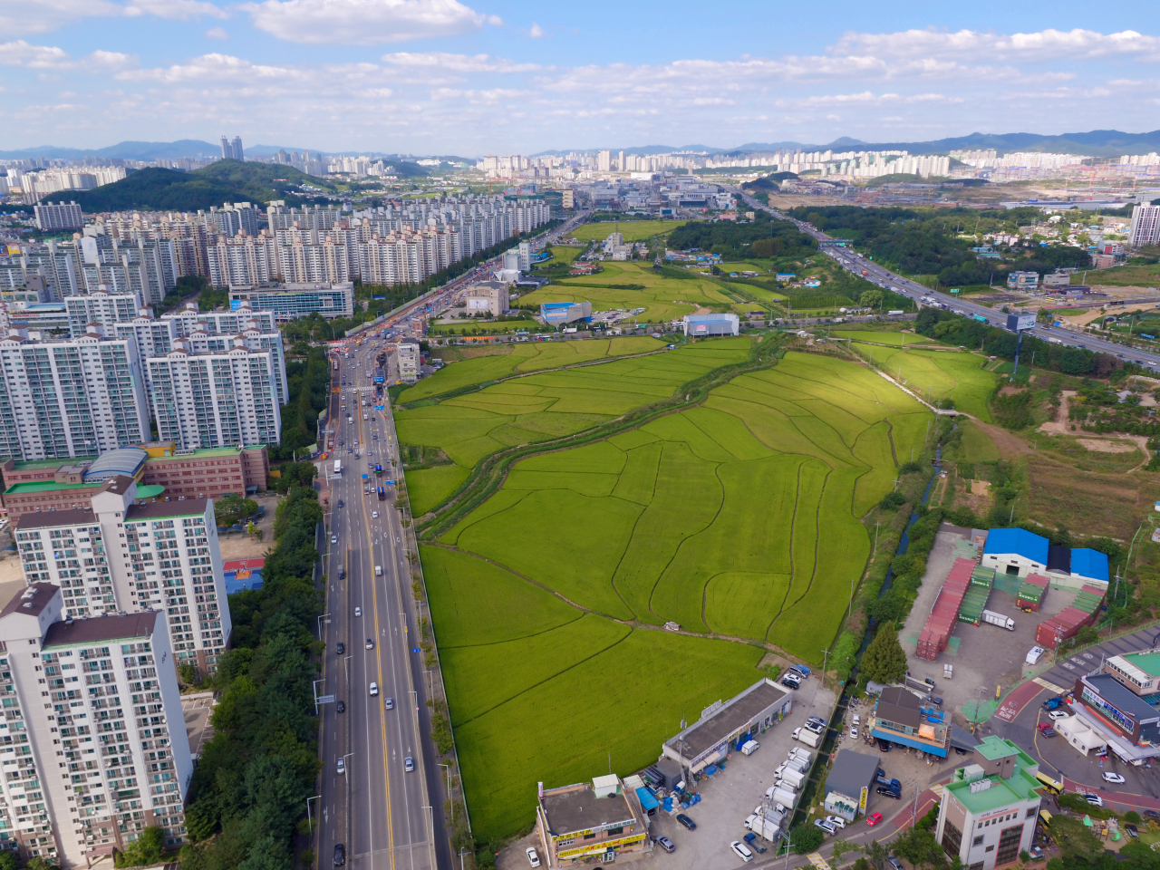 운암뜰항공사진. [오산시 제공]
