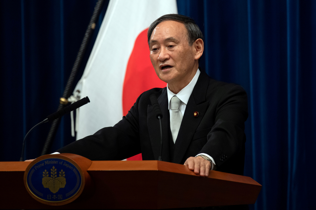 스가 요시히데(菅義偉) 일본 총리. [로이터]