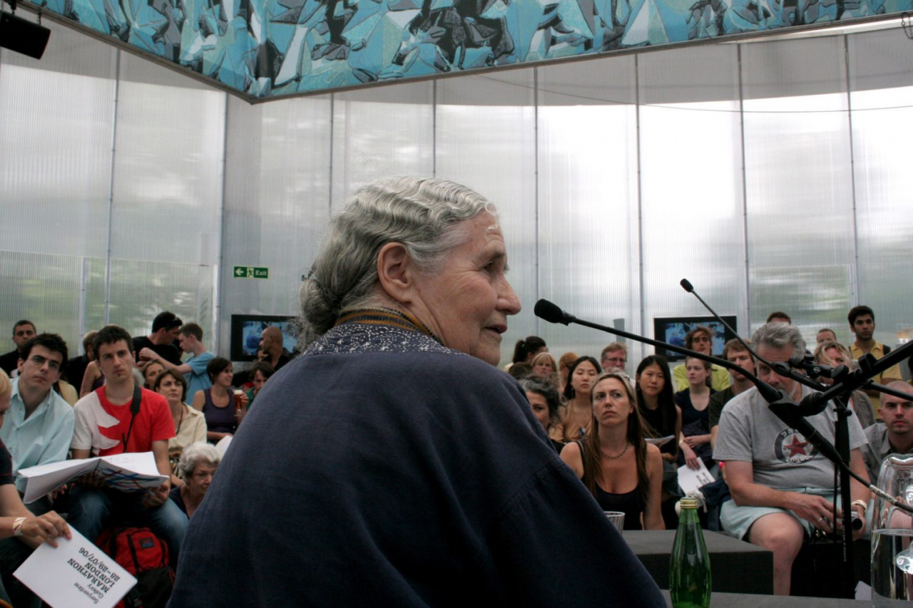 Doris Lessing at the Serpentine Interview Marathon 2006. Photograph &copy; 2006 Mark Blower