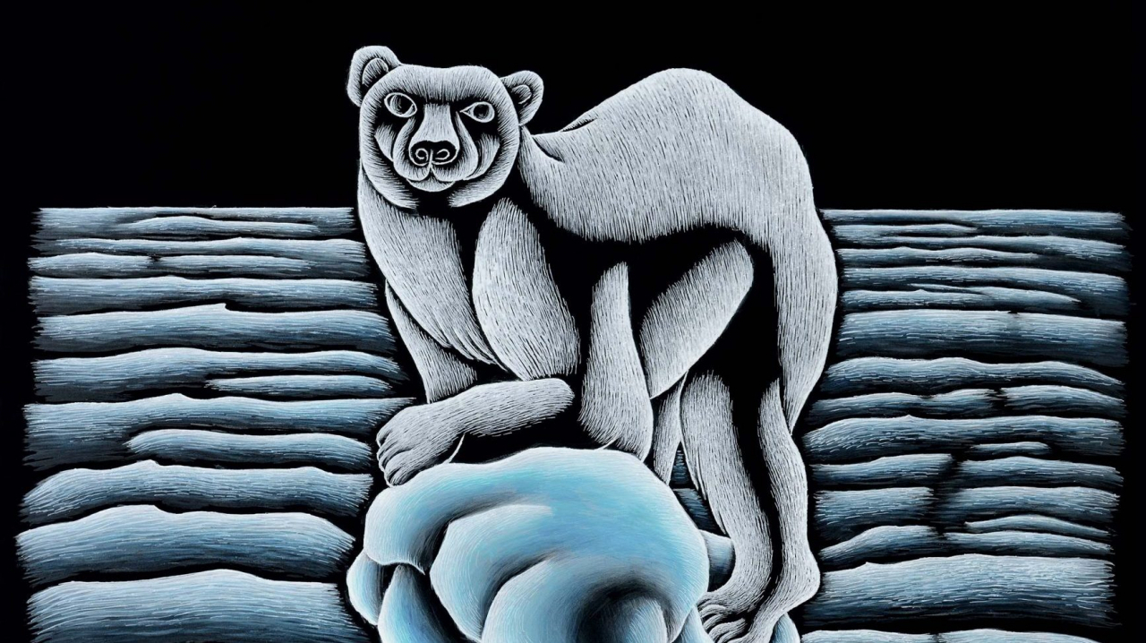 Judy Chicago, Stranded from "The End: A Meditation on Death and Extinction" (2016). Photo by &copy;Donald Woodman/ARS, New York, courtesy of the artist; Salon 94, New York; and Jessica Silverman Gallery, San Francisco; &copy;Judy Chicago/Artists Rights Society (ARS)