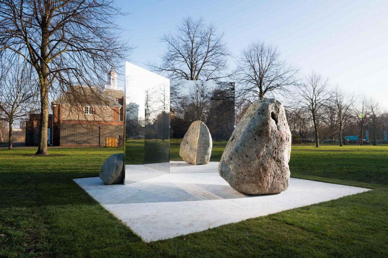 Lee Ufan, Relatum &ndash; Stage, 2018, Installation view, Serpentine Gallery, London (6 February &ndash; 29 July 2018) &copy; Lee Ufan, Photograph &copy; Ian Gavan/Getty Images