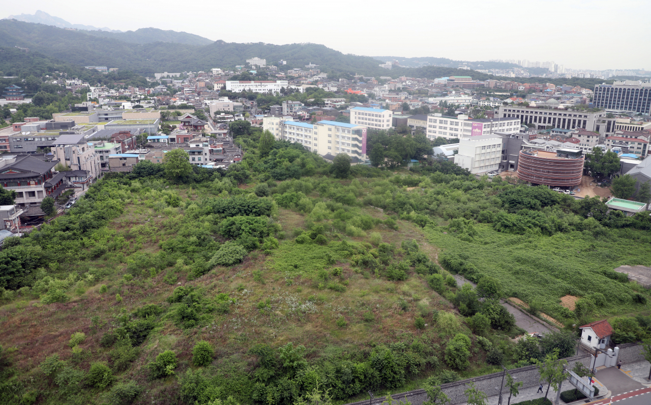 서울 종로구 송현동 대한항공 부지의 모습. [연합뉴스]