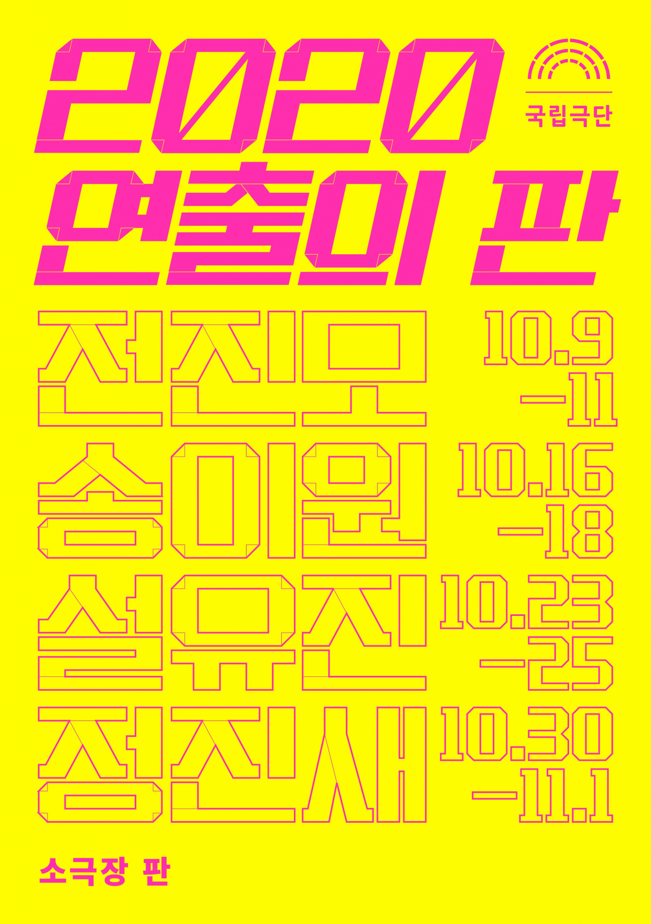 '연출의 판' [국립극단 제공]