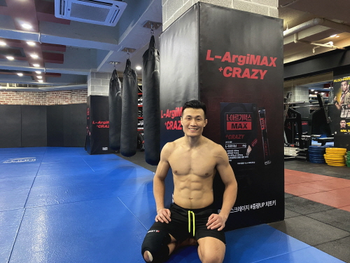 만전의 훈련을 마친 정찬성 [헬스헬퍼 제공]