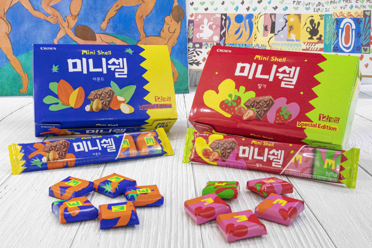 크라운제과 ‘미니쉘 아트콜라보’ [사진제공=크라운제과]