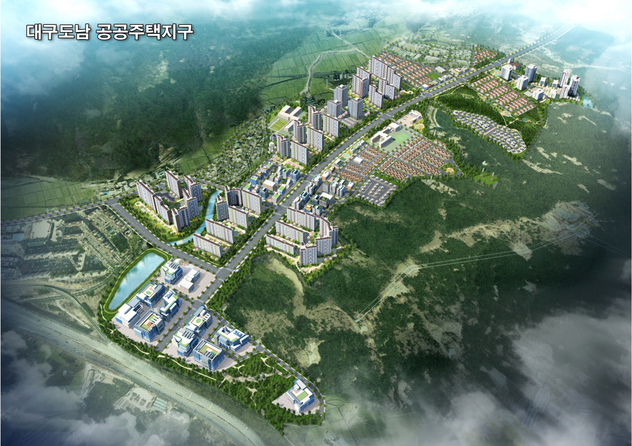 대구도남지구 조감도.[LH 대구경북본부 제공]