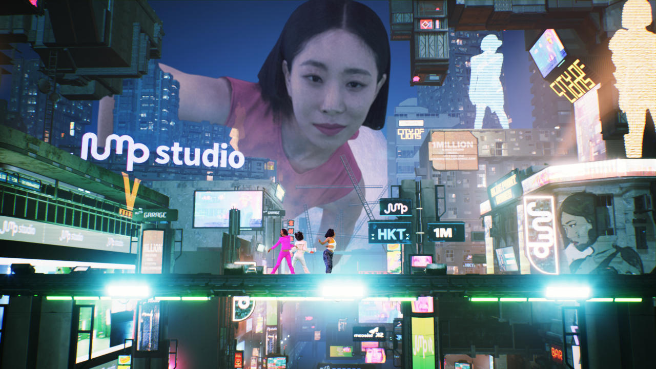 K팝 대표 안무가 리아킴의 공연 장면. 본 공연은 SK텔레콤 점프스튜디오에서 제작됐다. [SK텔레콤 제공]