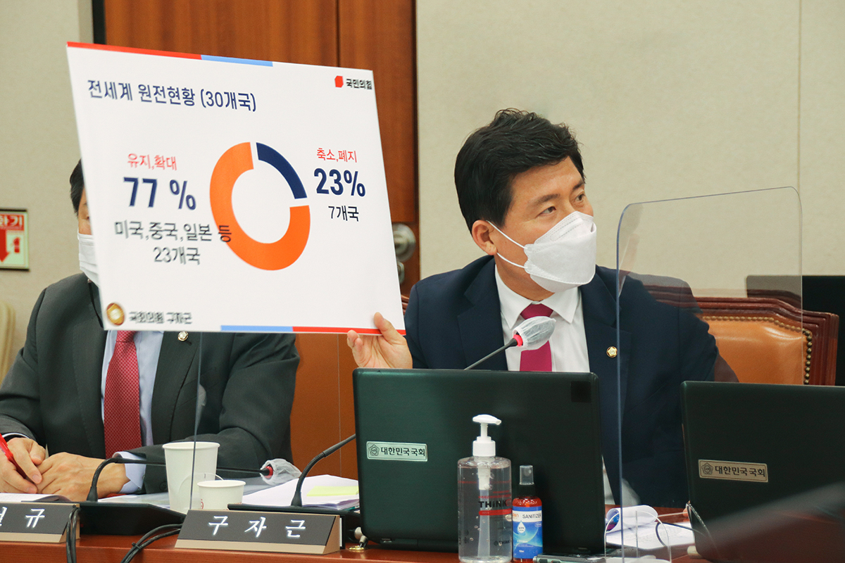 구자근 국민의힘 의원이 국회 산업통상자원중소벤처기업위원회 국정감사에서 질의하고 있다. [의원실 제공]