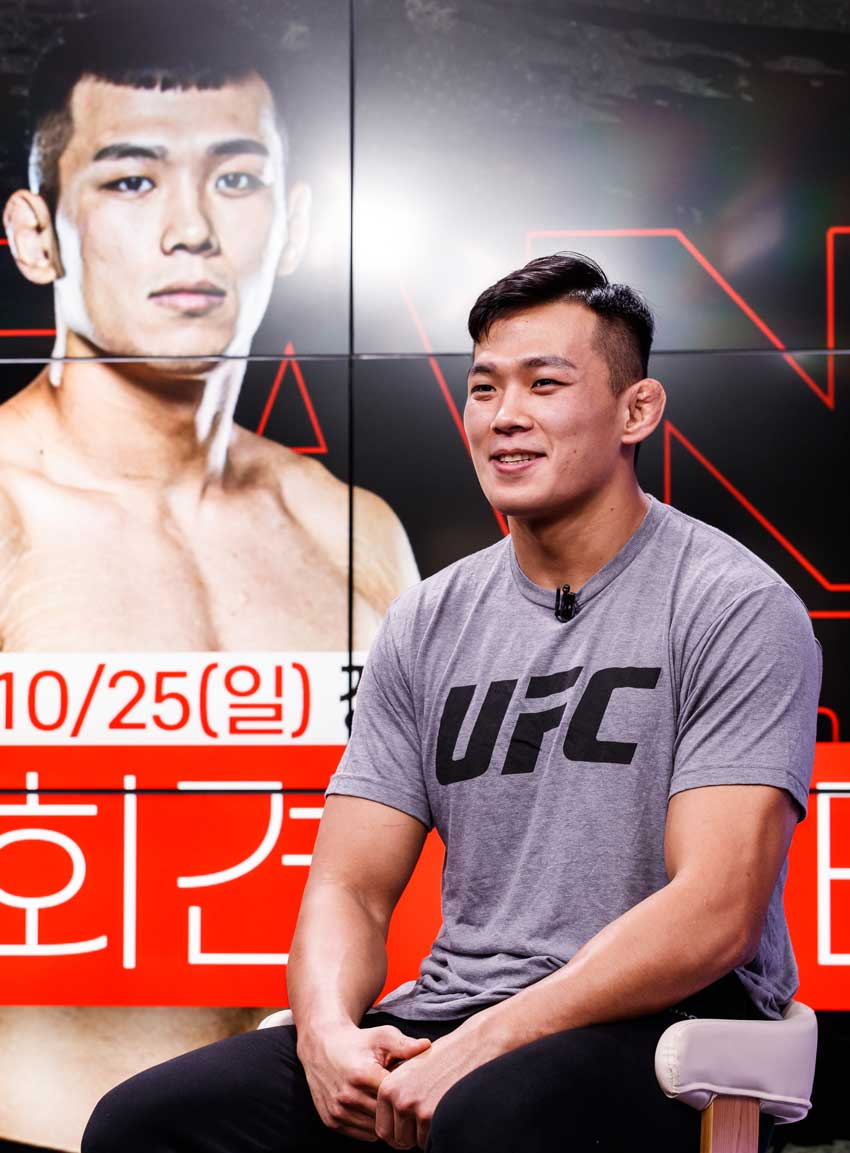 기자회견에서 발언하는 정다운 [커넥티비티 제공]