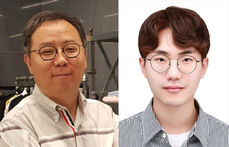 김홍국(왼쪽) 교수와 박동건 학생.[지스트 제공]
