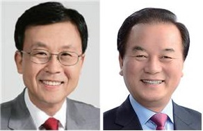 지재총 초대 공동회장을 맡은 원혜영 전 의원과 정갑윤 전 의원(이상 왼쪽부터)
