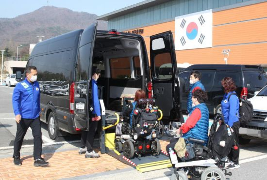 장애인 국가대표 이천훈련원 입촌이 재개됐다. [연합]