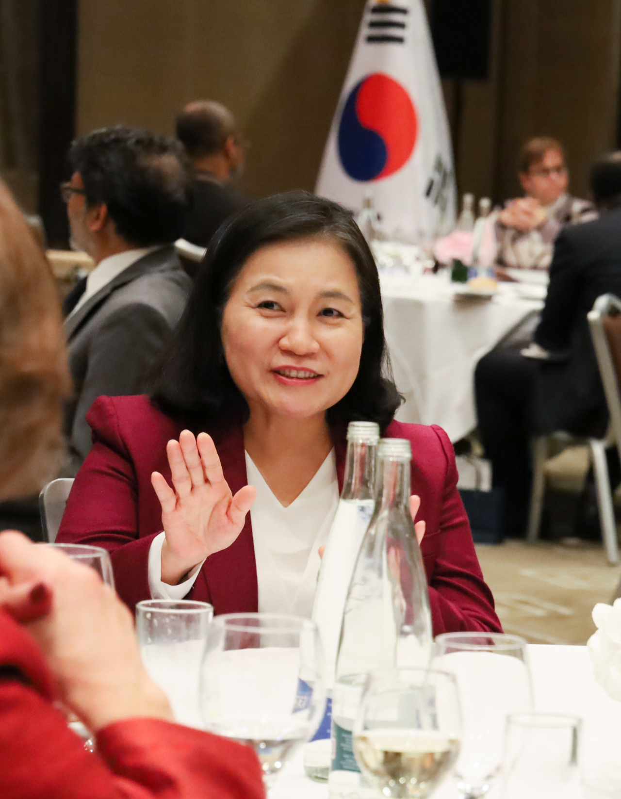 세계무역기구(WTO) 사무총장 선거 최종 라운드에 진출한 유명희 산업통상자원부 통상교섭본부장 [연합]