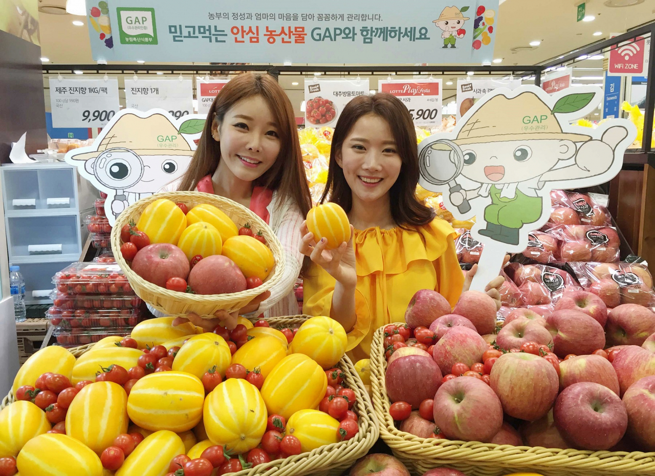 롯데마트가 GAP 우수사례 경진대회 오프라인 유통 부문에서 2년 연속 1위를 수상했다. [사진제공=롯데마트]