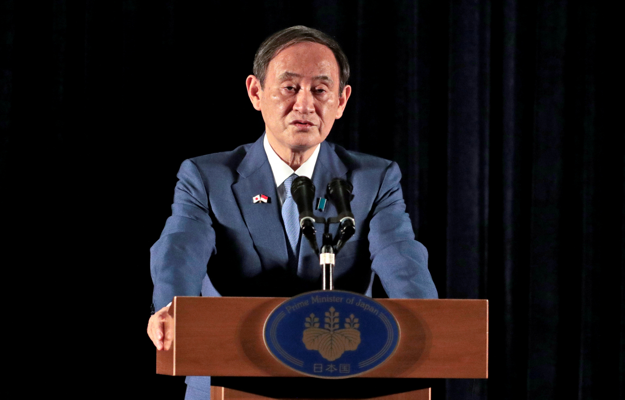 스가 요시히데 일본 총리 [연합]