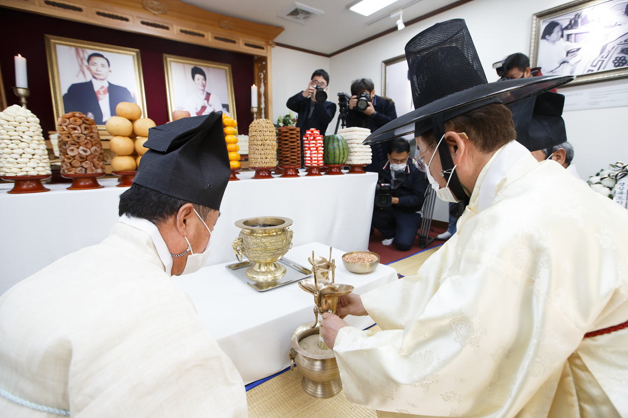 박정희 전 대통령 추모제 모습.[구미시 제공]