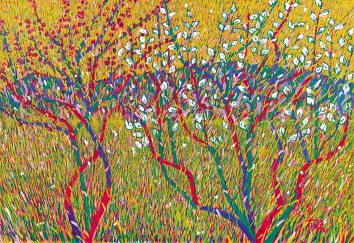 이대원, 농원, 캔버스에 유채, 112.1&times;162.2cm (100호), 1993