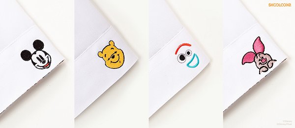 사진설명: 스쿨룩스 디즈니 콜라보레이션 교복_여학생 블라우스