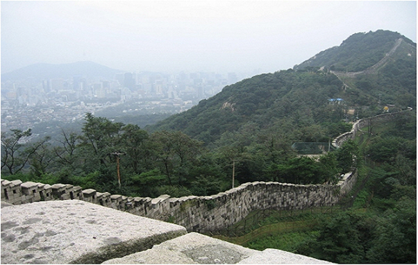 백악산쪽 한양도성