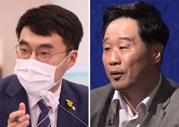 김남국 더불어민주당 의원(왼쪽)과 서민 단국대 교수. [연합, 유튜브 캡처]