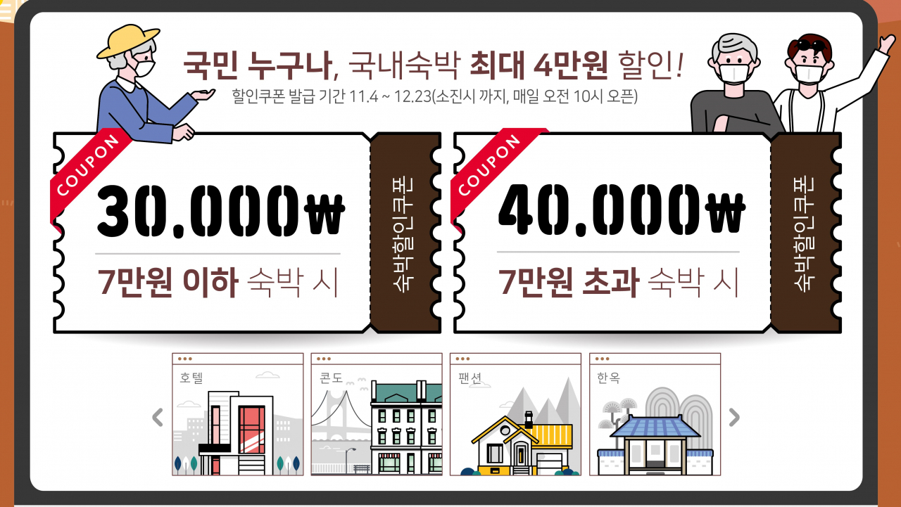 할인쿠폰 정부홍보 포스터