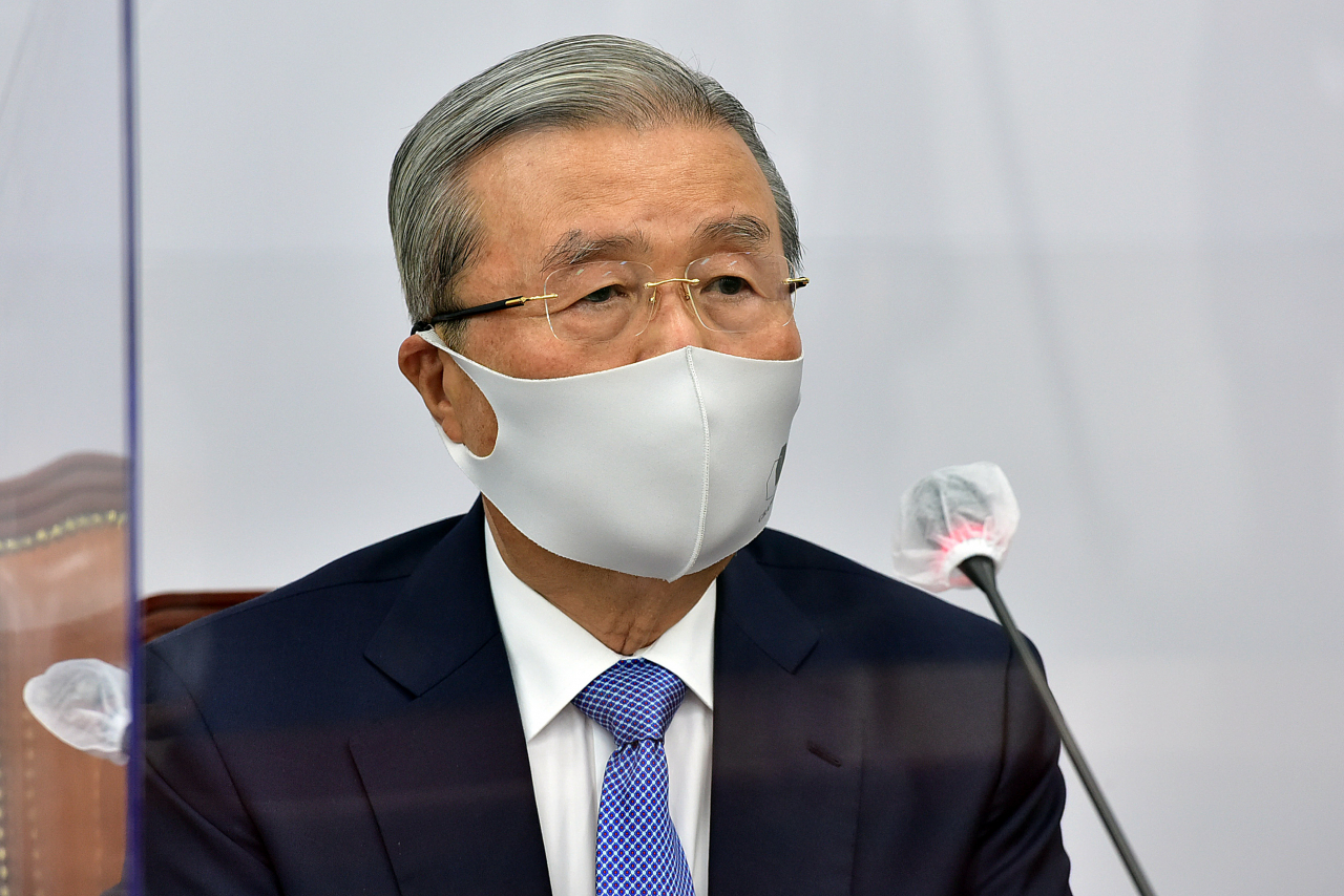 김종인 국민의힘 비상대책위원장이 2일 국회에서 열린 비상대책위원회의에서 발언하고 있다. [연합]