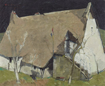 권옥연, 농가, 캔버스에 유채, 50&times;60.6cm (12), 1968