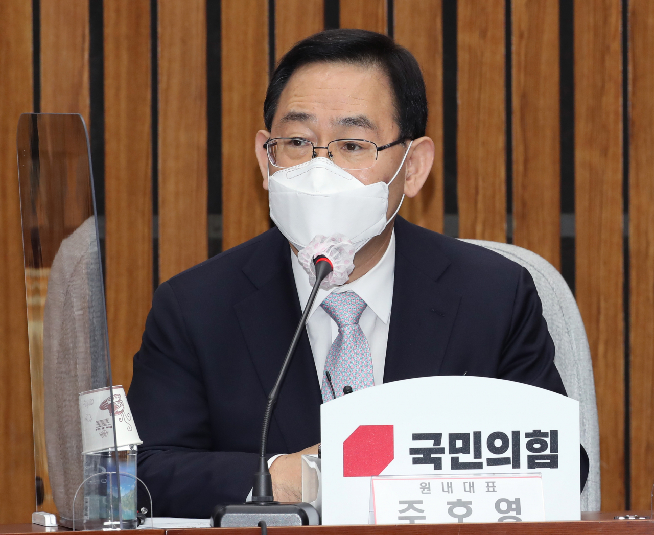 주호영 국민의힘 원내대표가 4일 서울 여의도 국회에서 열린 확대당직자회의에서 발언하고 있다. [연합]