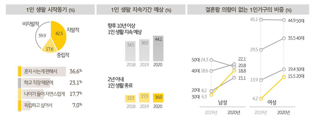 자료 = 2020 한국 1인가구 보고서