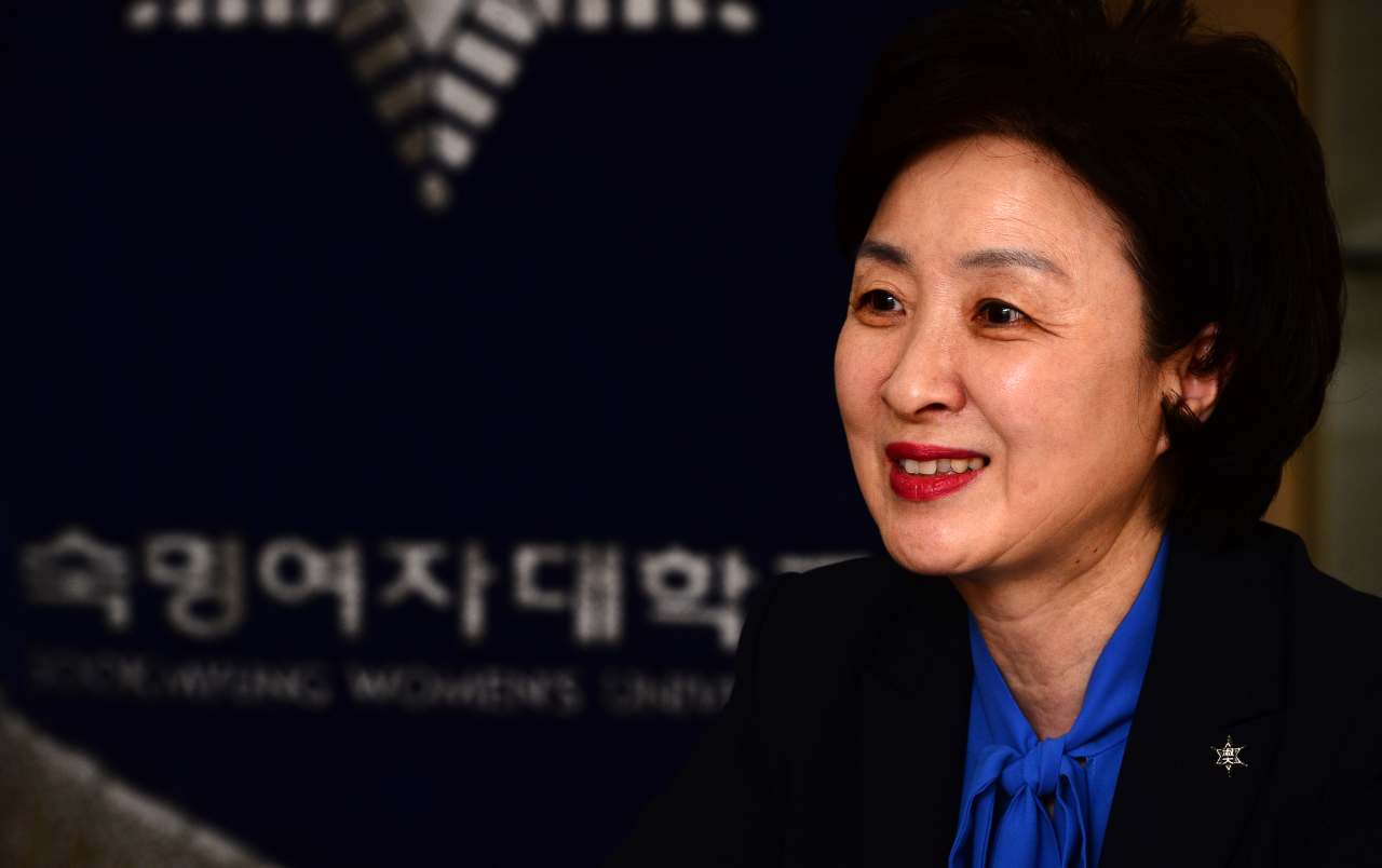 장윤금 숙명여대 총장.[박해묵 기자/mook@heraldcorp.com]