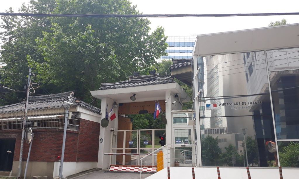 The Embassy of France in Seodaemun, a central district in Seoul. (Yonhap)