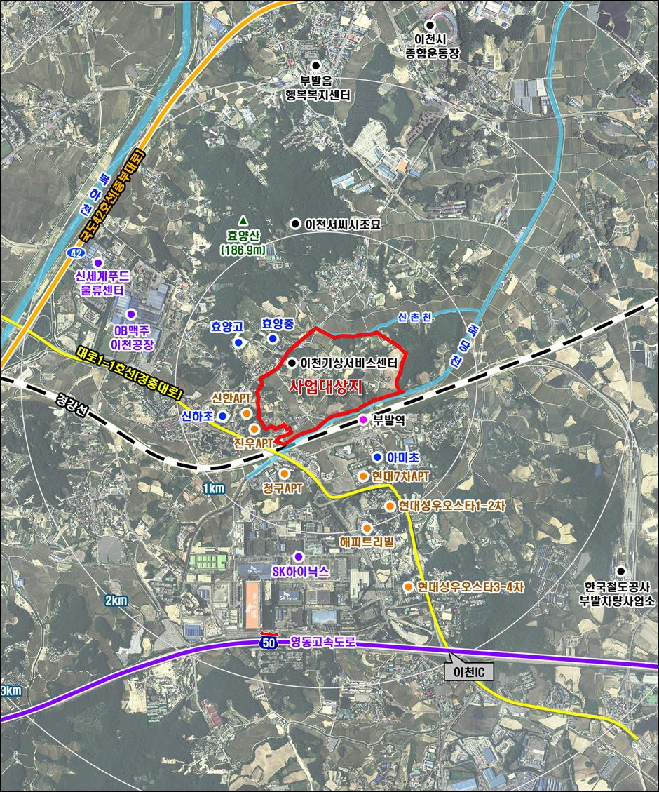 부발역세권 사업대상지. [이천시 제공]