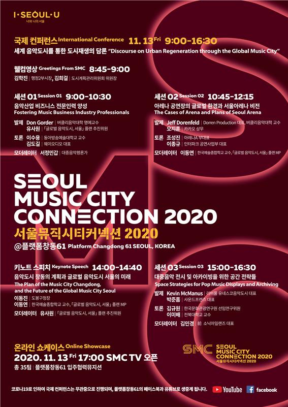 서울뮤직시티커넥션2020 포스터.