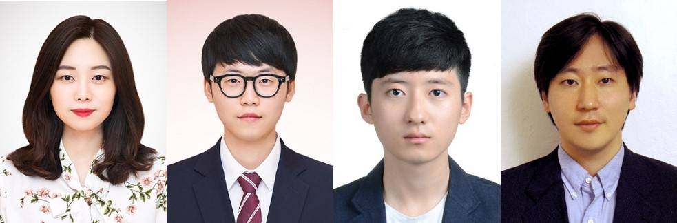 하버드 의대 권민지 박사후 연수연구원(왼쪽부터), DGIST 뇌·인지과학전공 한명훈 석박사통합과정생, 고병수 석박사통합과정생, 뇌·인지과학전공 이성배 교수.[디지스트 제공]