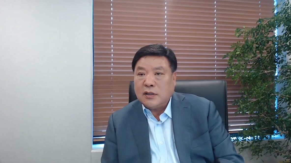Stock photo of Celltrion Chairman Seo Jung-jin screencaptured from an online press event held in  July 2020. (The Korea Herald)