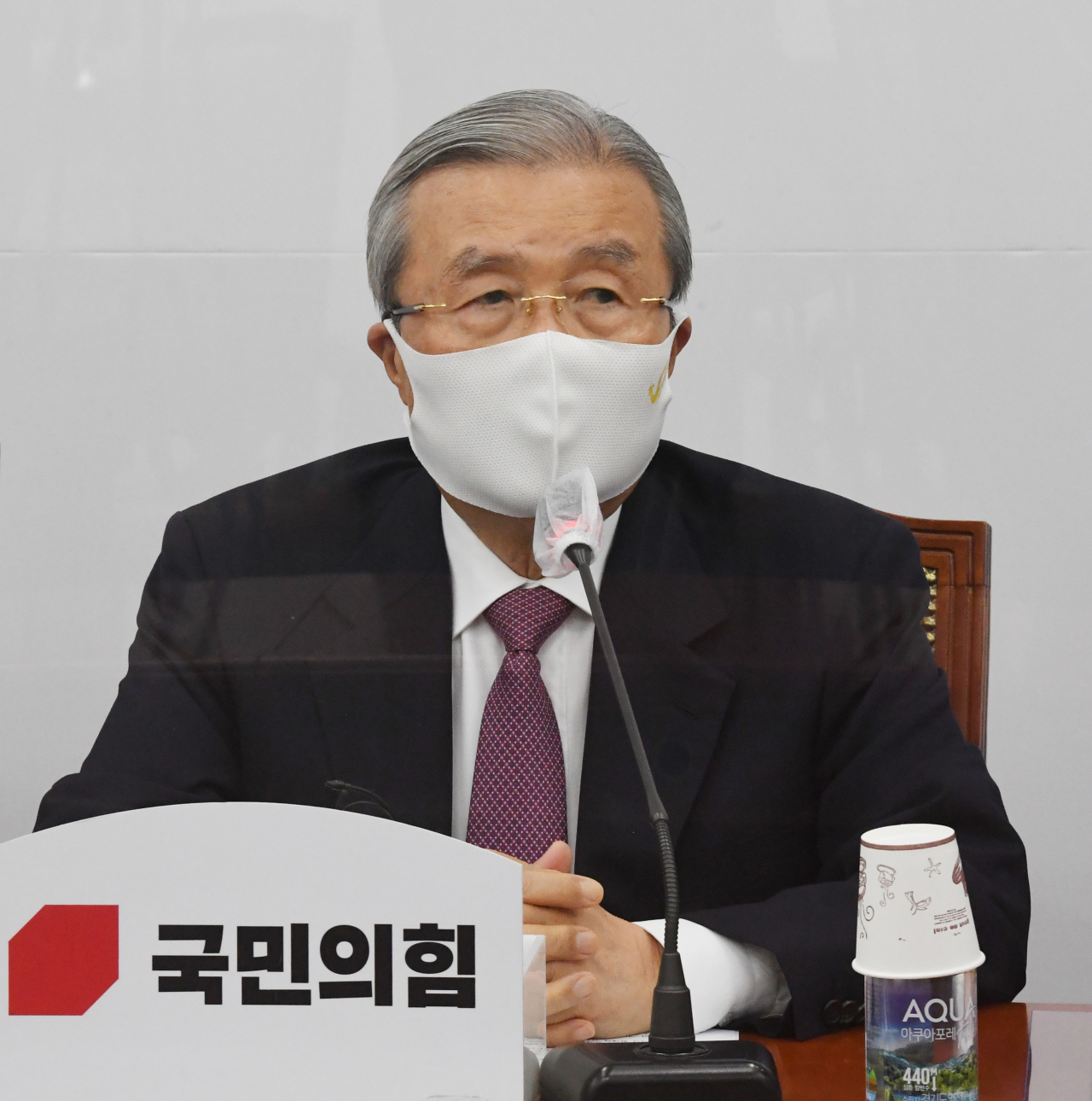 김종인 국민의힘 비상대책위원장이 12일 오전 서울 여의도 국회에서 열린 비상대책위원회의에서 발언하고 있다. [이상섭 기자/babtong@heraldcorp.com]