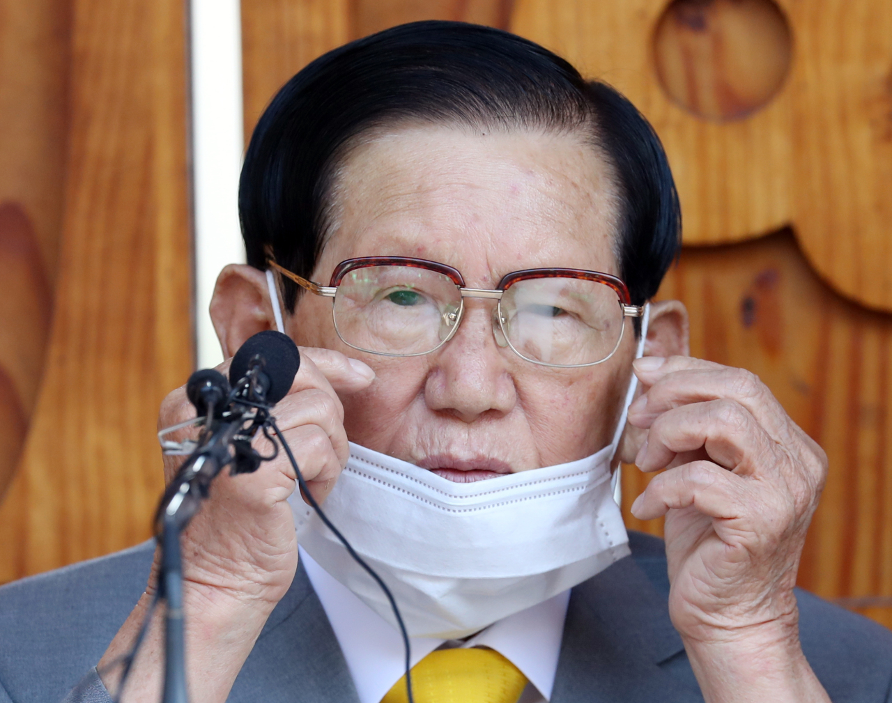 Shincheonji Church of Jesus leader Lee Man-hee (Yonhap)