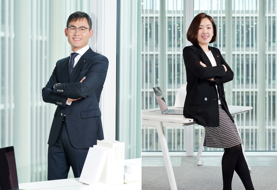 임중식 설화수 브랜드 유닛장(왼쪽)과 정혜진 라네즈 브랜드 유닛장 [아모레 제공]
