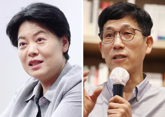 윤희숙 국민의힘 의원(왼쪽)과 진중권 전 동양대 교수. [헤럴드경제 DB, 연합]