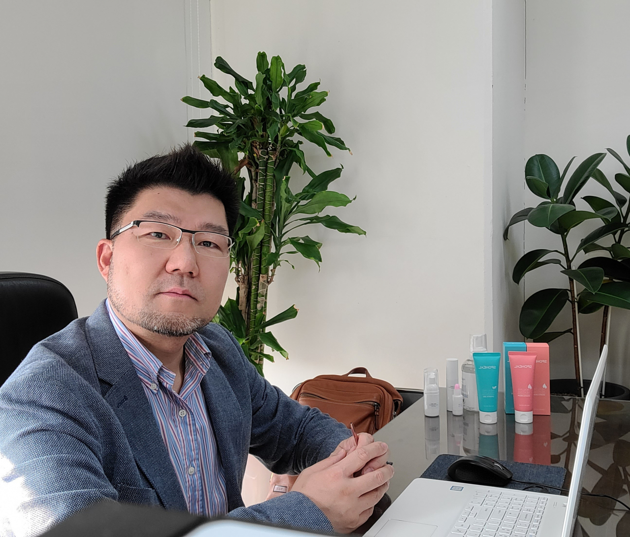 윤영일 엔분의일 대표가 스포츠크림 사업의 전망에 대해 들려주고 있다. [엔분의일 제공]